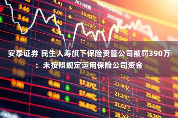 安泰证券 民生人寿旗下保险资管公司被罚390万：未按照规定运用保险公司资金